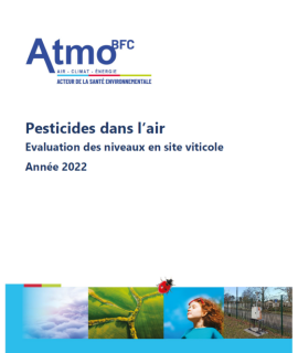 Pesticides dans l'air - Evaluation des niveaux en site viticole (année 2022)